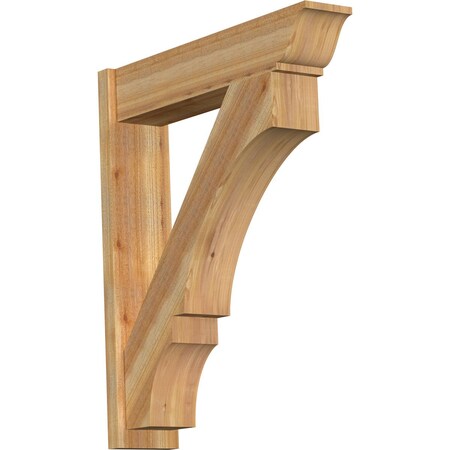 Ekena Millwork Balboa Traditional Rough Sawn Outlooker, Western Red Cedar, 8"W x 36"D x 42"H OUT08X36X42BOA01RWR